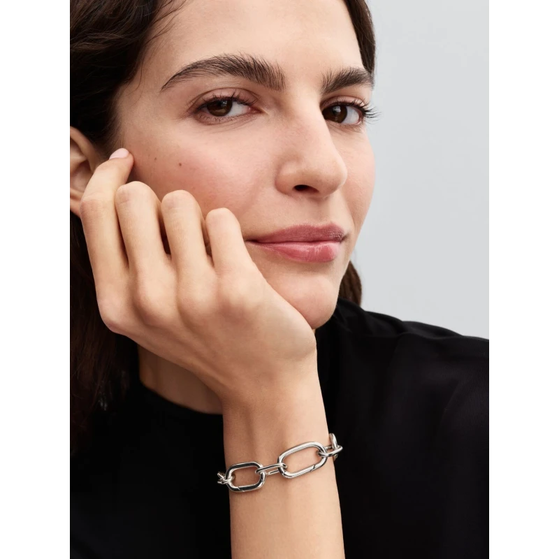 Pulsera Pandora Me Eslabones Link Pequeños Textura Plata 593854C00