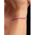 Pulsera Pandora Tenis Rosa Brillante Plata 591469C03