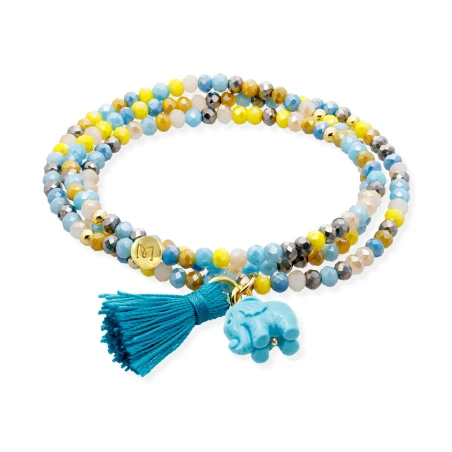 Pulsera Marina García Zen Formentera y Elefante Azul 91195UE