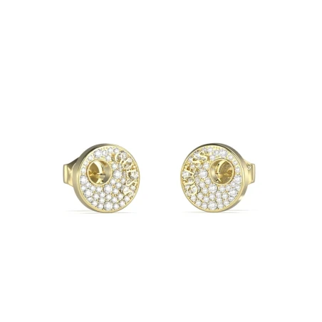Pendientes Guess Blooming Summer Acero Baño Oro y Circonitas JUBE05225JWYGT-U