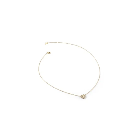 Collar Guess Jardin Corazón Acero Baño Oro y Circonitas Blancas JSBN04456JWYGT-U
