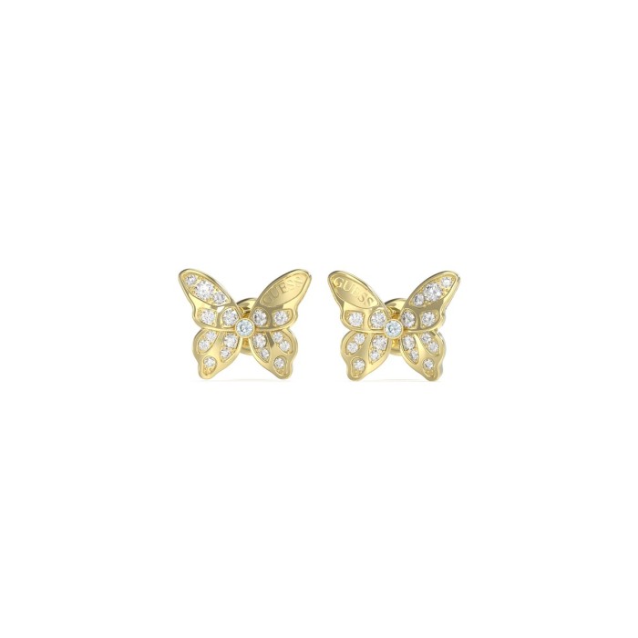 Pendientes Guess Chrysalis Acero Baño Oro y...