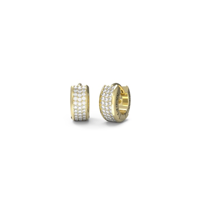 Pendientes Guess Stylish Aro Acero Baño Oro y...