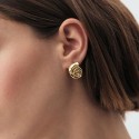 Pendientes Cortos Agatha Paris Tiare Caracola Baño Oro 02380732-157-TU