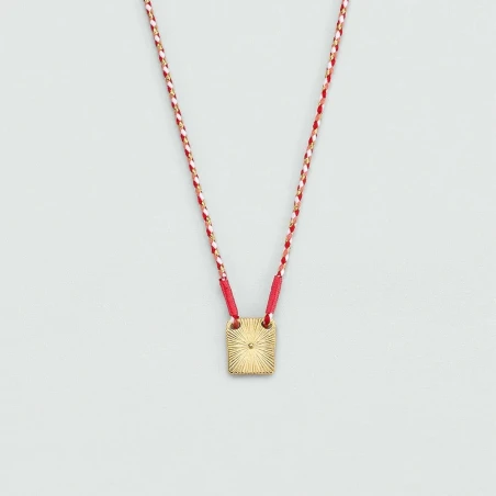 Collar Midi Agatha Paris Tiare Placa Caracola Baño Oro 02680433-256-TU