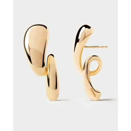 Pendientes PdPaola Orbit Plata Baño Oro AR01-E14-U