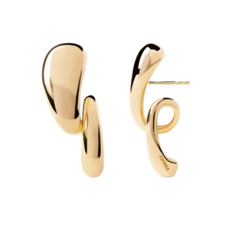 Pendientes PdPaola Orbit Plata Baño Oro AR01-E14-U