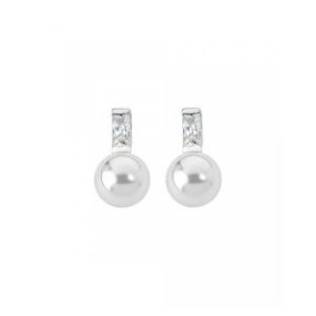 Pendientes Majorica Plata y Perla blanca 8mm...