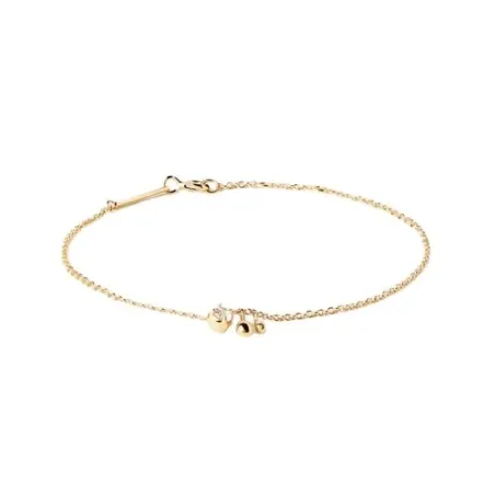 Pulsera PdPaola Water Plata Baño Oro y Circonita Blanca PU01-587-U