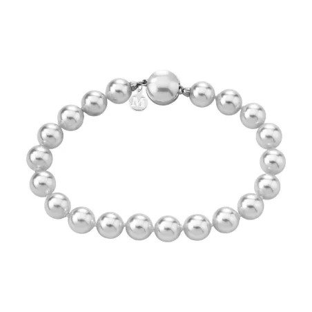 Pulsera Majorica Eternal Plata Baño rodio y Perlas Plateadas 09864.01.2.022.010.1