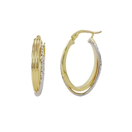 Pendientes Aro Oro Bicolor Mujer 0158986P
