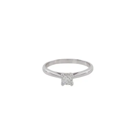 Anillo Oro Blanco y Brillante 0750592SFB