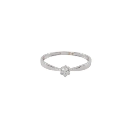 Anillo Oro Blanco y Brillante 0556919SFB1