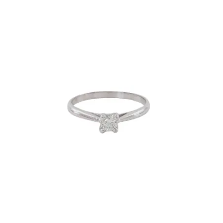 Anillo Oro Blanco y Brillante 0,14 ct. 0750593SFB