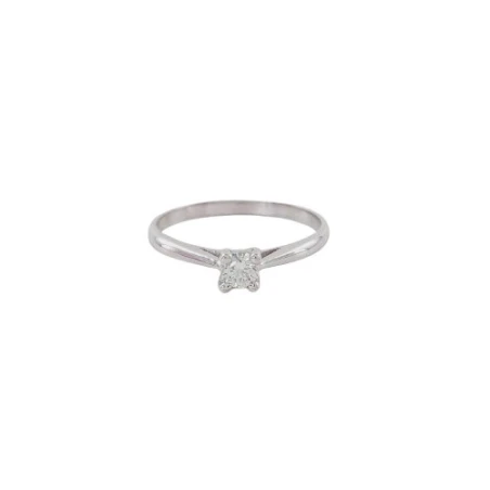 Anillo Oro Blanco y Brillante 0,14 ct. 0750593SFB