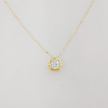 Gargantilla Oro Amarillo y Circonita Blanca 3,5mm 64193703CO1