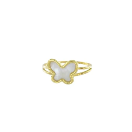 Anillo Mariposa Oro Amarillo y Nácar 0557595S