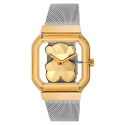 Reloj TOUS D- Bear Party Plateado y Dorado Analógico Mujer 3000143500