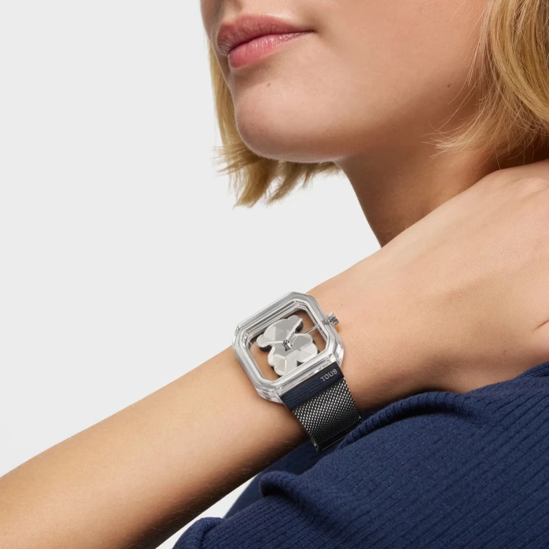 Reloj TOUS D- Bear Party Plateado Analógico Mujer 3000143700