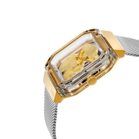 Reloj TOUS D- Bear Party Plateado y Dorado Analógico Mujer 3000143500