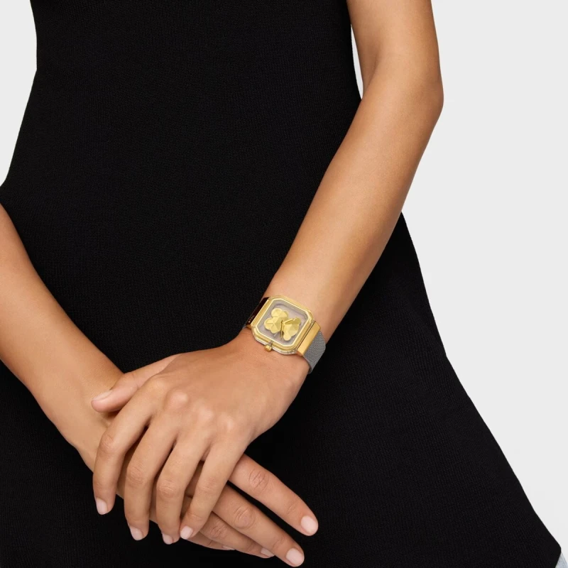 Reloj TOUS D- Bear Party Plateado y Dorado Analógico Mujer 3000143500