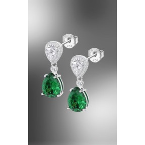 Pendientes Lotus Silver Colors Plata, Circonitas Blancas... 2