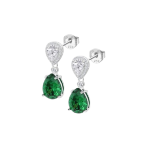 Pendientes Lotus Silver Colors Plata, Circonitas Blancas...