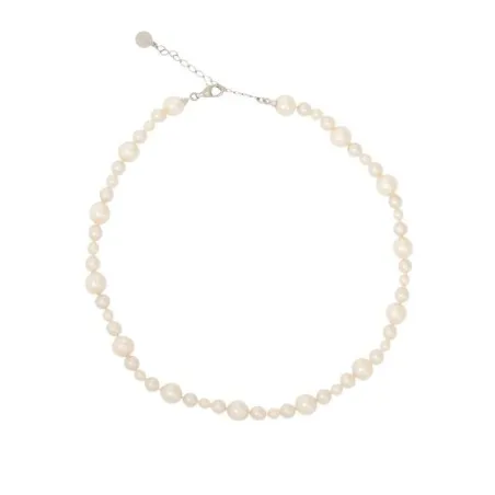 Collar Majorica Plata Baño Rodio y Perlas Blancas 16502.01.2.N36.000.1
