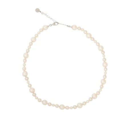 Collar Majorica Plata Baño Rodio y Perlas Blancas 16502.01.2.N36.000.1
