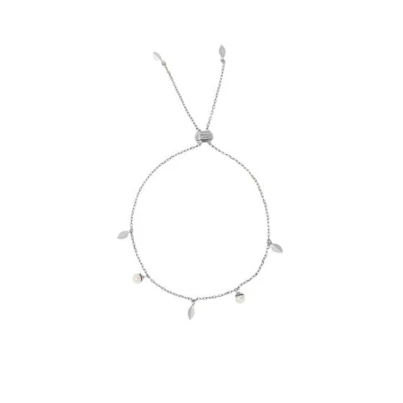 Pulsera Majorica Plata Baño Rodio y Perlas Blancas 6mm 16582.01.2.B26.000.1