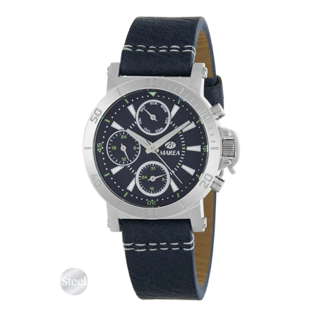 Reloj Marea Plateado y Azul Multifunción Hombre B35367/1