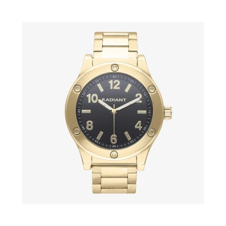 Reloj Radiant Marcello Dorado y Negro Hombre Analógico RA667204