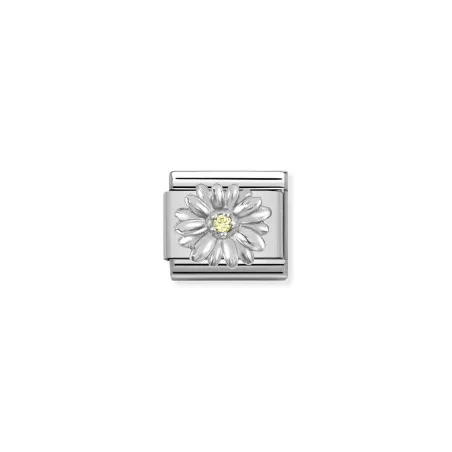 Composable CL SIMBOLOS en acero, plata 925 y Cubic zirconia Margarita