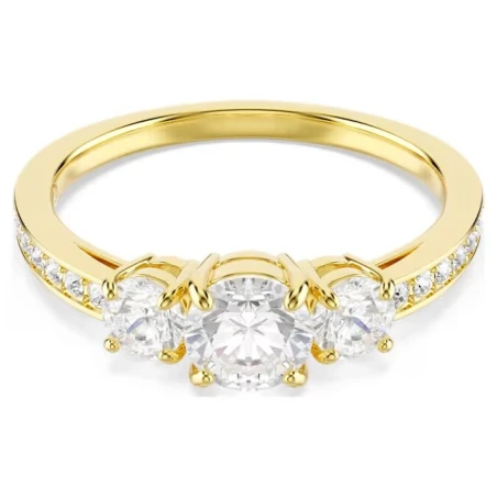 Anillo Swarovski Stilla Attract Baño Oro y Cristales Blancos 5723293