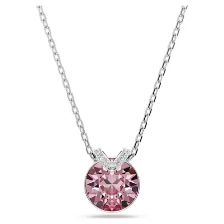 Gargantilla Swarovski Bella V Baño Rodio y Cristal Rosa 5734230