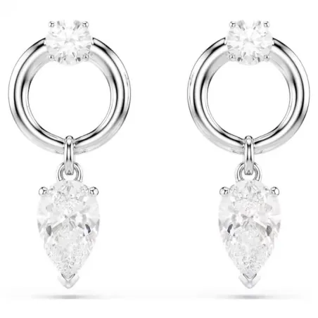 Pendientes Swarovski Mesmera Baño Rodio y Cristales Blancos 5723177