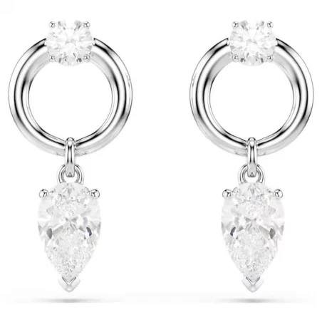 Pendientes Swarovski Mesmera Baño Rodio y Cristales Blancos 5723177
