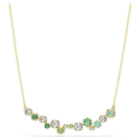 Gargantilla Swarovski Constella Baño Oro y Cristales Blancos y Verdes 5732247