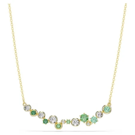 Gargantilla Swarovski Constella Baño Oro y Cristales Blancos y Verdes 5732247
