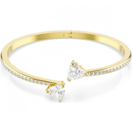 Brazalete Swarovski Attract Soul Heart Mujer Baño Oro 5733474