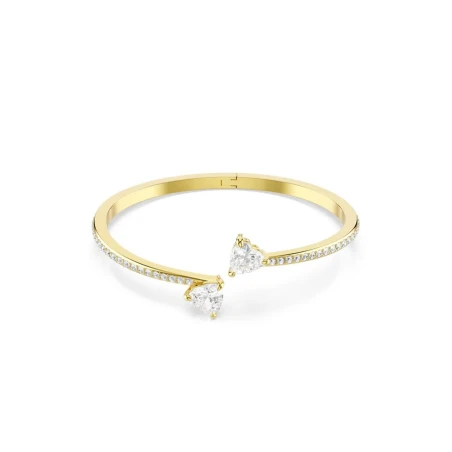 Brazalete Swarovski Attract Soul Heart Mujer Baño Oro 5733511