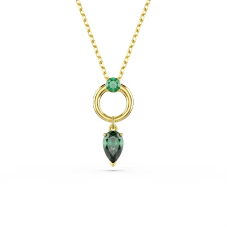 Gargantilla Swarovski Mesmera Baño Oro y Cristales Verdes 5732484