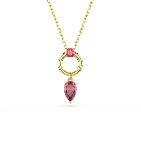 Gargantilla Swarovski Mesmera Baño Oro y Cristales Rojos 5732487