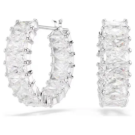 Pendientes Swarovski Matrix Baño Rodio y Cristales Blancos 5733397