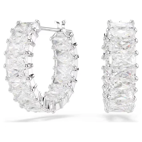 Pendientes Swarovski Matrix Baño Rodio y Cristales Blancos 5733397