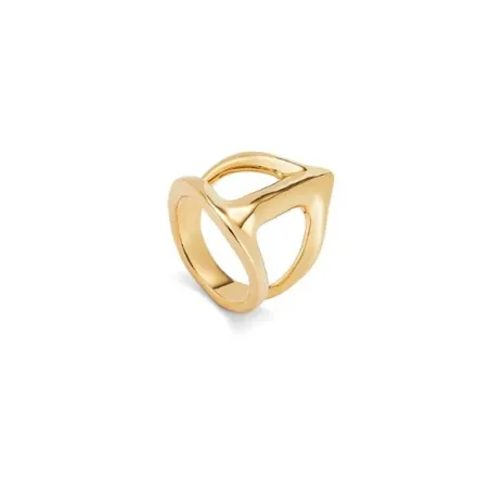 Anillo UNOde50 Ser Majestuosa Estructura Mantarraya Baño Oro ANI0846ORO000