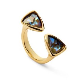 Anillo UNOde50 Ser Camaleónica Baño Oro y Cristales...