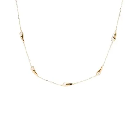 Collar PdPaola Becca Plata Baño Oro y Circonitas Blancas CO01-A21-U