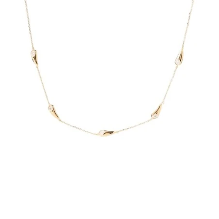 Collar PdPaola Becca Plata Baño Oro y Circonitas Blancas CO01-A21-U