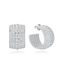 Pendientes Anchos Viceroy Fahshion Laura Escanes Bolas Acero Baño Plata 14317E01000